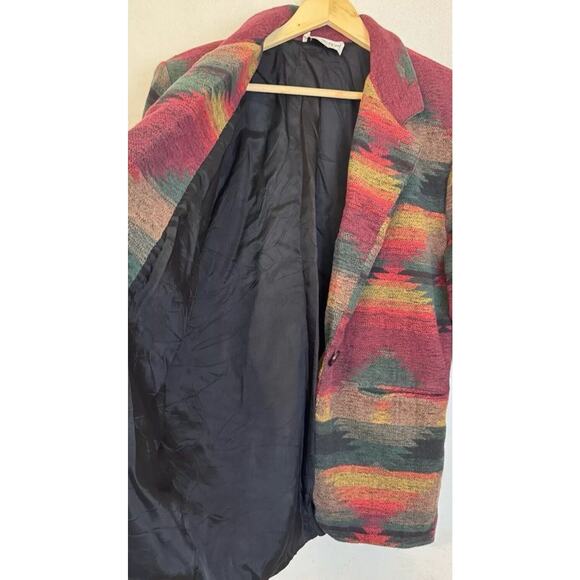 String Bean Southwestern Blazer Jacket Medium USA Made Vintage - Picture 5 of 8